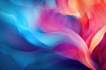 Obraz premium Colors of April, abstract background with watercolors in blue, orange, shocking pink, purple hues, and with copyspace for your text. April background banner for special or awareness day, week or month