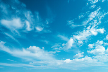 爽やかな季節の青空、雲、3D CG - obrazy, fototapety, plakaty