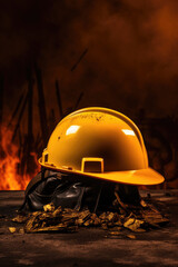 Fototapeta na wymiar Abstract photo of safety helmet