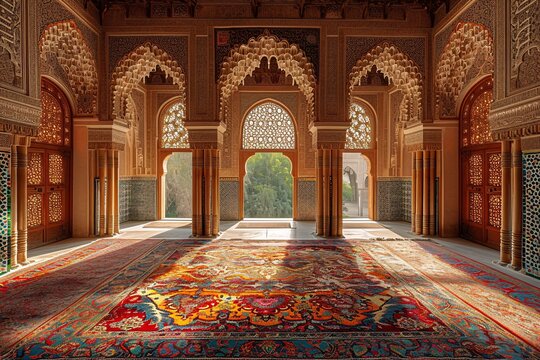 Arabian Nights Carpet: A Glimpse into the Past Generative AI