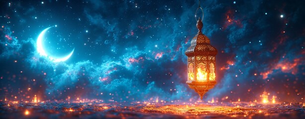 Glowing Lamp in the Sky: A Celestial Celebration of the Full Moon Generative AI