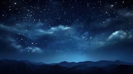 Fototapeta na wymiar night sky with stars twinkling
