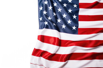 America flag for awareness day, white background