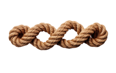 rope swirling on white or PNG transparent background.