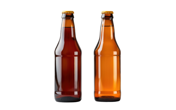 bottles cans two in number on white or PNG transparent background.