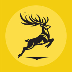 Jump Deer Vector