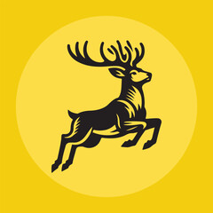 Jump Deer Vector