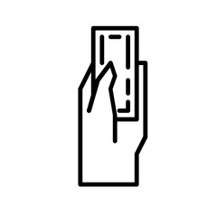 charity money line icon