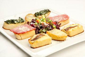 Assorted canapes