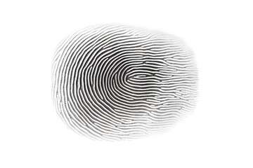 fingerprint hand palm texture isolated on white background. Generative AI.