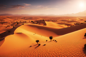 An Impressive Breathtaking Beauty of The Desert of Sahara (PNG 6912x4608)