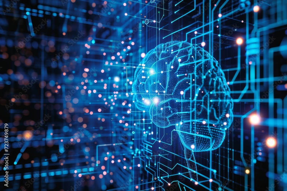 Poster computer brain as a computer network