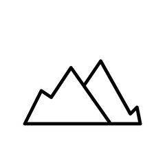 mountain line icon