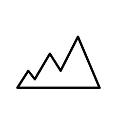 mountain line icon