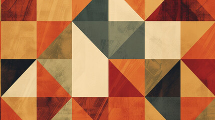 A geometric pattern with warm earthy tones, providing a stylish and modern background for a contemporary website