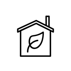 green house line icon