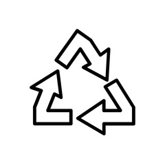 recycle line icon