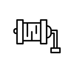 fishing hoist line icon
