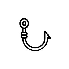 fishing hook line icon