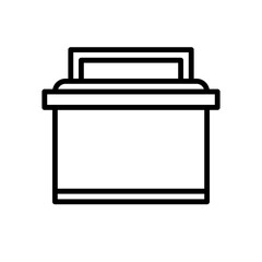 fish box line icon