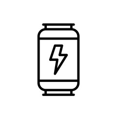 energy drink line icon