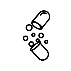 Vitamins Pill line icon