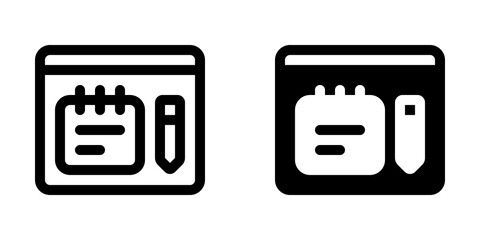 Editable note-taking app vector icon. Online learning, course, tutorial. Part of a big icon set family. Perfect for web and app interfaces, presentations, infographics, etc