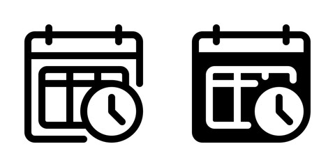 Editable timetable, schedule, agenda vector icon. Online learning, course, tutorial. Part of a big icon set family. Perfect for web and app interfaces, presentations, infographics, etc