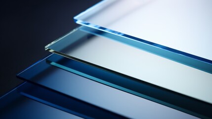 abstract blue glass background