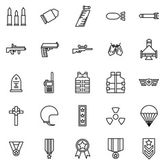 Veteran Icon in Line Style Perfect for Presentation and any Purpose