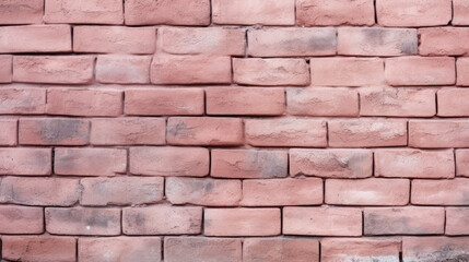 Brick wall background, light pink colorful grunge texture or pattern for design. Generative ai