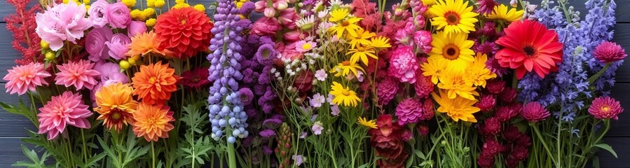 Blooming Beauties: A Colorful Bouquet of Flowers for the Month of May Generative AI