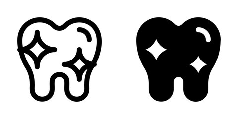 Editable healthy clean tooth vector icon. Dentistry, healthcare, medical. Part of a big icon set family. Perfect for web and app interfaces, presentations, infographics, etc