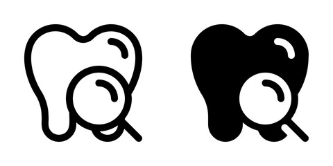 Editable dental checkup vector icon. Dentistry, healthcare, medical. Part of a big icon set family. Perfect for web and app interfaces, presentations, infographics, etc