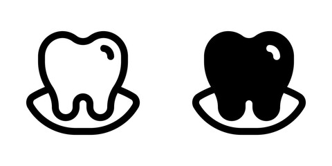 Editable tooth vector icon. Dentistry, healthcare, medical. Part of a big icon set family. Perfect for web and app interfaces, presentations, infographics, etc