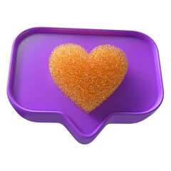 3d heart glitter - 3d like or 3d love