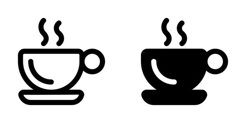 Editable a cup of hot coffee vector icon. Cafe, coffee shop, restaurant, drink, beverages. Part of a big icon set family. Perfect for web and app interfaces, presentations, infographics, etc