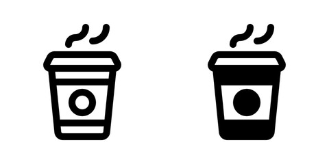 Editable coffee paper cup vector icon. Cafe, coffee shop, restaurant, drink, beverages. Part of a big icon set family. Perfect for web and app interfaces, presentations, infographics, etc
