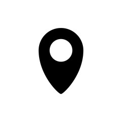 Pin icon vector. Location icon symbol isolated
