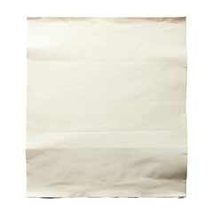 close up of  an old  note paper on white background with clipping path