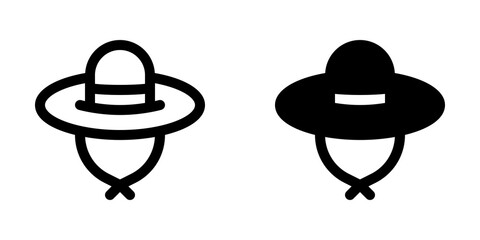 Editable sun hat vector icon. Part of a big icon set family. Perfect for web and app interfaces, presentations, infographics, etc