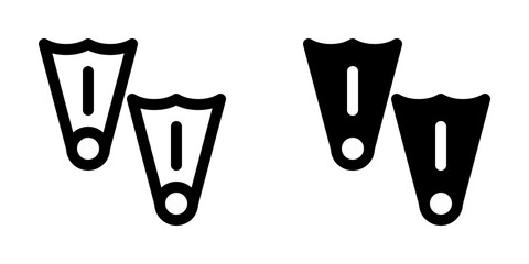 Editable flippers vector icon. Part of a big icon set family. Perfect for web and app interfaces, presentations, infographics, etc © Totto House