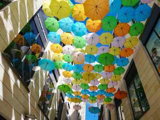 Fototapeta na wymiar background with umbrella's