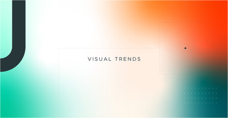 Visual trends 2024. Trendy background design with color gradations accompanied by simple geometry. modern and simple background. This is not the result of Generative AI