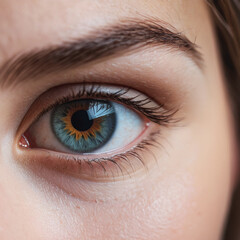 Fototapeta premium Eye macro or close up shot eye close up view of ball eye with eyelash