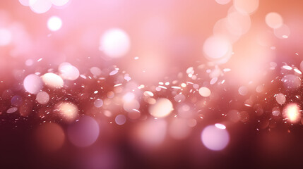 abstract of pink glow particle with bokeh background