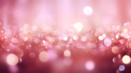 abstract of pink glow particle with bokeh background