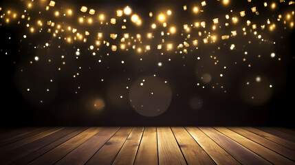 Featuring stunning soft bokeh lights and shiny elements. Abstract festive and new year background