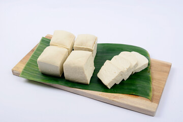 Tofu, one of the cooking ingredients made from processed soybeans