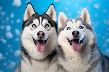 close up shot of siberian husky dog 